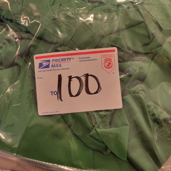 NEW $398 Mac Duggal Size 2 Butterfly Ruffle Trimmed A-Line Gown in Green - Picture 9 of 9